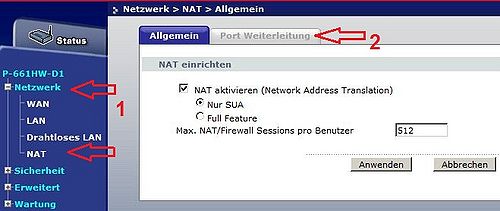 Modem Zyxel P661 NAT-Fenster.jpg